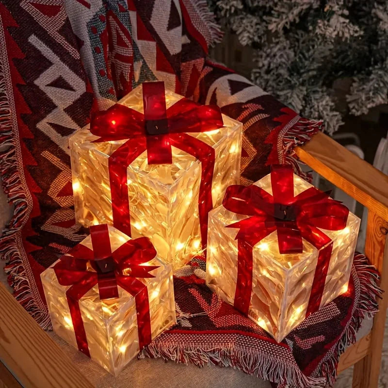 Lighted Holiday Gift Box Set™
